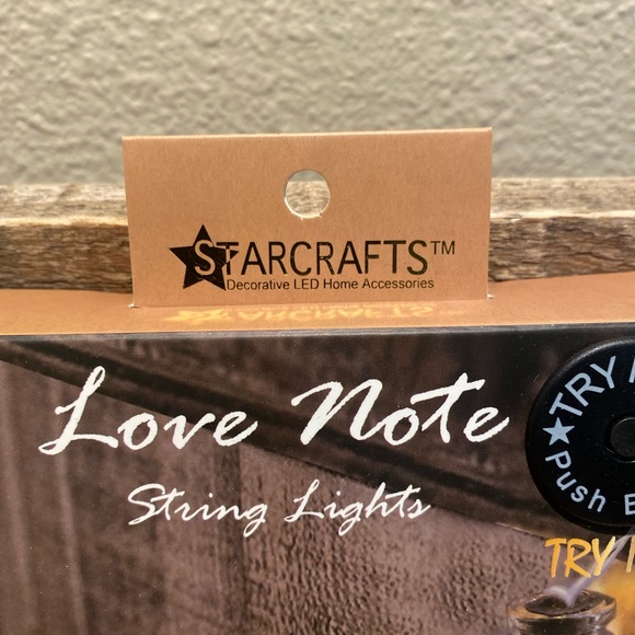 Valentine’s Day LED Love Notes String Lights, Kiss Me Love Me Lights, 10 Feet - Picture 4 of 9